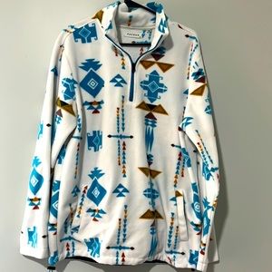 Aztec design Fleece hoodie pacsun